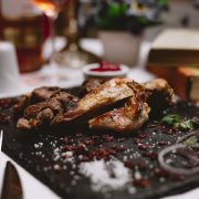 side view steak with barberry and onions on a tray SSUCv3H4sIAAAAAAAACpyRz27DIAzG75P2DhHnRmr+tWlfpdrBAadBpVAB2TRVffcZCBXn3fDP9md/5vn5UVVsAic5O1fPEFEslVqdt+Cl0YT3u41b1AJtSVBIb6wEVcIJPF803JGgXpUK+BWTzHnwq0MXhm2Ig8craST4lkgbXVJc5URMUgelGNsVzK1TZBkl8X91psdXdgNX1Pw3LlwYsagQkpFLKmW3H4/2XlqDVUhTuPo2HFQo6Aqlh5Vc6mvRZvwSr5zbuFm1t2GF9+ZMGfOASYUTz6SJmS/gHJWLzItBnP7U3Is52vhoYFNlgn4ihE3Xds14OJ764Xgcm2Hot4L0e4sknbhOFqKY36QorcuwAdt3fdsdhr4+NKe5Jrm2Hnm/r0eB4zTOc4PTTId//QEAAP//AwAHzmNKhwIAAA==