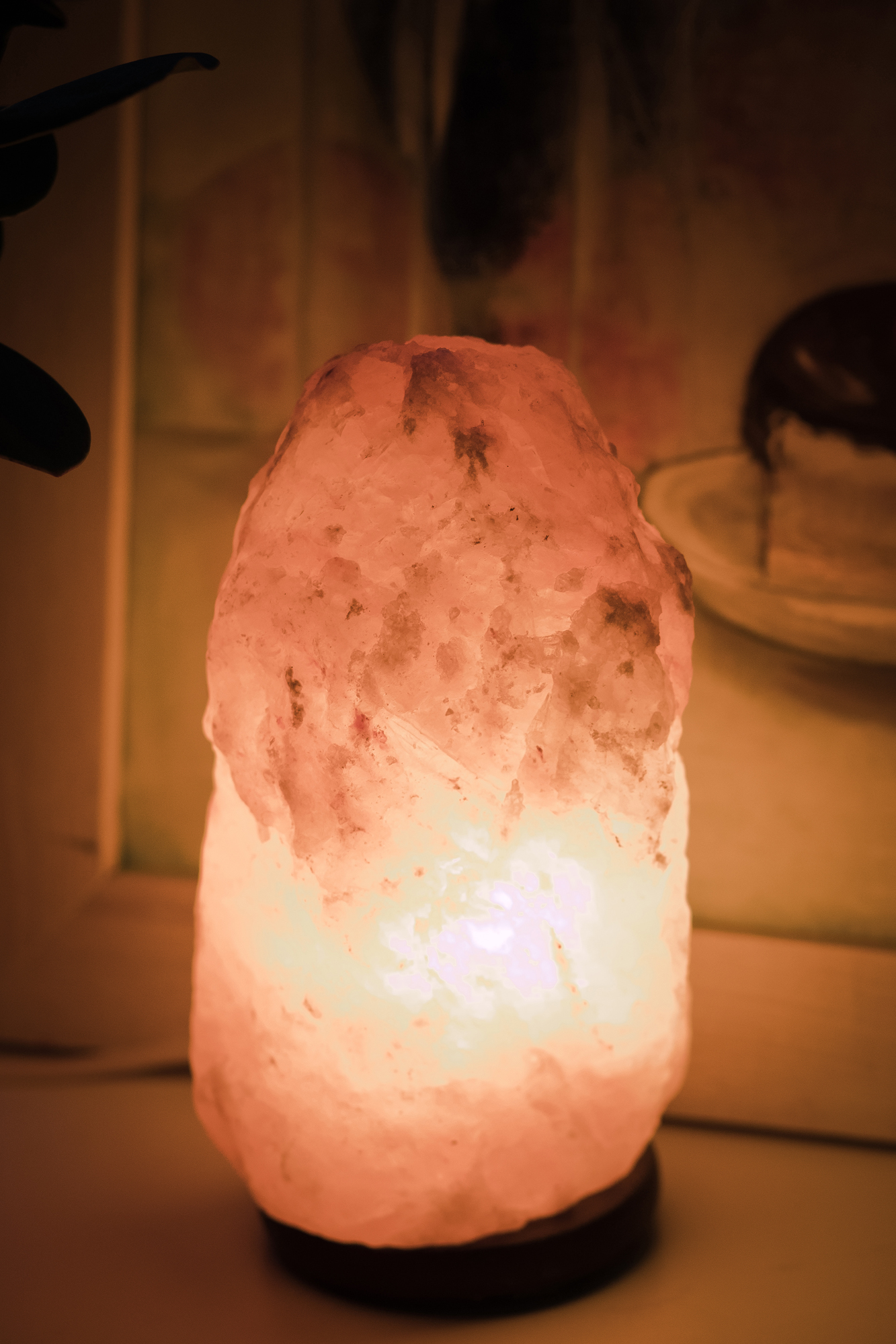 Himalaju sāls lampa (ar elektrības vadu un spuldzīti) - Image 1