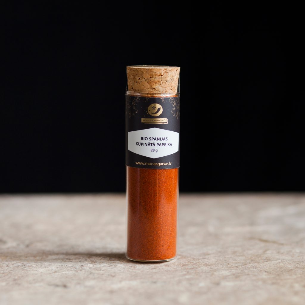 Spānijas kūpinātā paprika mēģenē lielā
