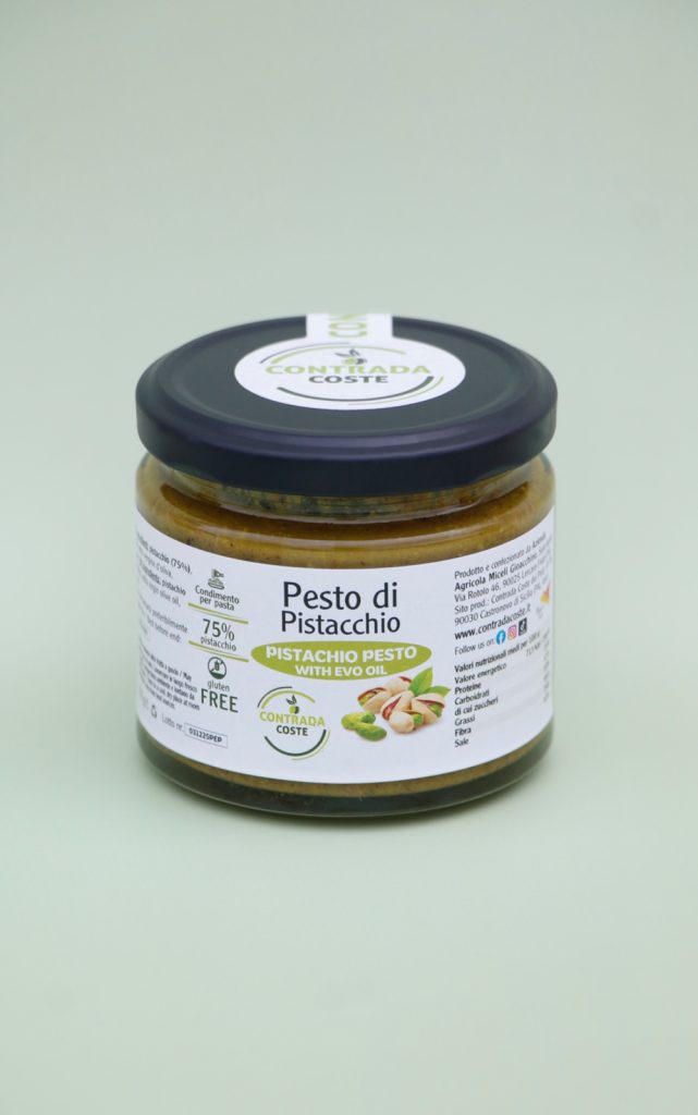 Pistāciju pesto (75%) ar Extra Virgin olīveļļu, 170g